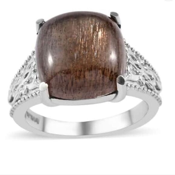 Golden Sheen Moonstone Ring - Picture 9 of 16